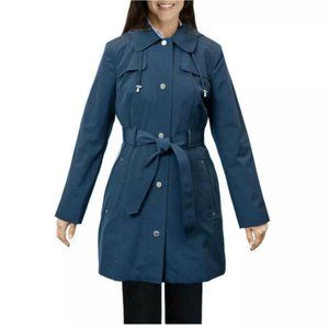 London Fog Women's Water Resistant Single Breasted Trench Coat SMALL